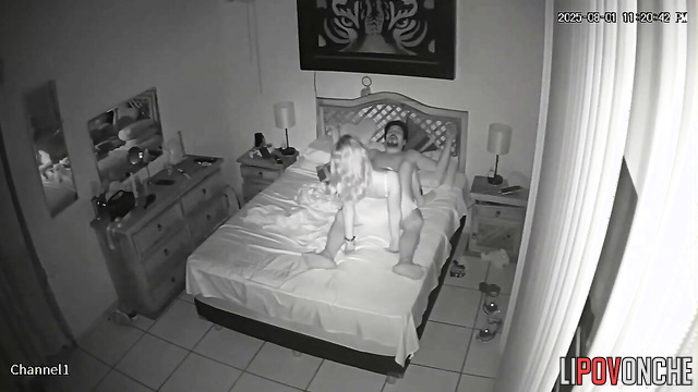 They fucked in the bedroom, unaware that eyes were on their life