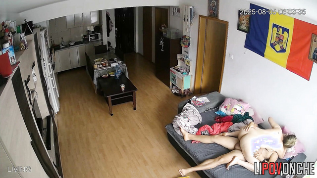 Busty woman fucking not paying attention to the watching device