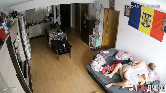 Busty woman fucking not paying attention to the watching device