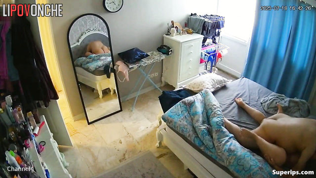Fat man fucked his lady not knowing someone is recording them