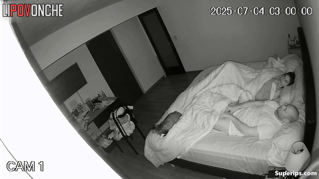 Couple relaxes not knowing a hidden lens captures their fuck