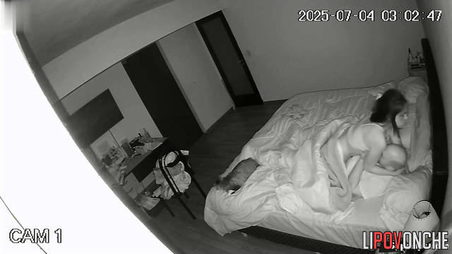 Couple relaxes not knowing a hidden lens captures their fuck