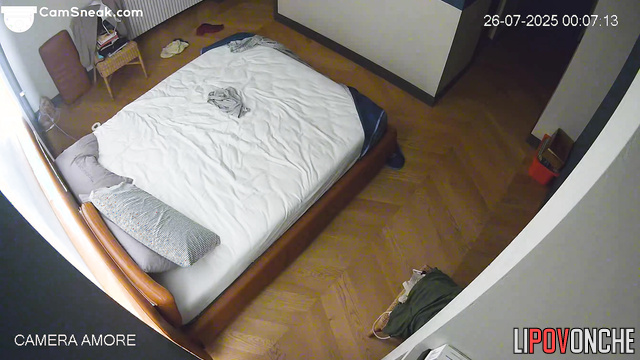 They discovered a camera tucked away inside their room