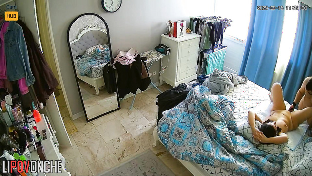 Lovers were shocked to find a camera pointing at the bed quietly