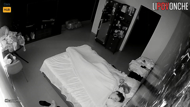 She was shocked to find a camera pointing at the bed quietly