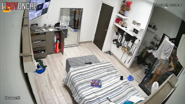 He never knew a tiny camera was set above the room’s door