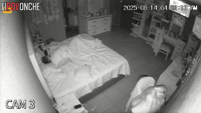 Boyfriend and girlfriend were unaware home camera was recording their fuck