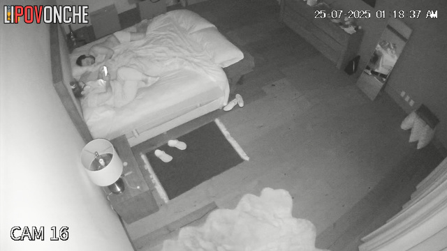 A bored chubby milf gets into a doggystyle position for her husband's convenience