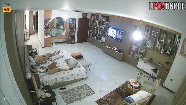 Peruvian milf took off her panties while waiting for her elderly husband's cock