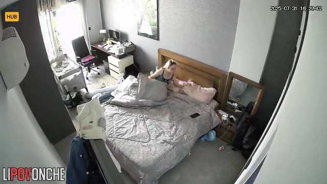 Iranian blonde girl is having slow sex with her boyfriend, changing positions