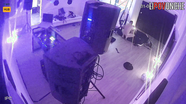 A brutal DJ fucked a seductive Jewish girl right in his studio