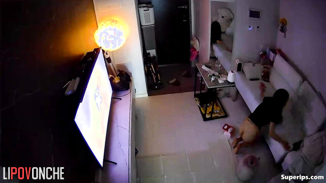 Asian couple cumed at the same time, hidden video