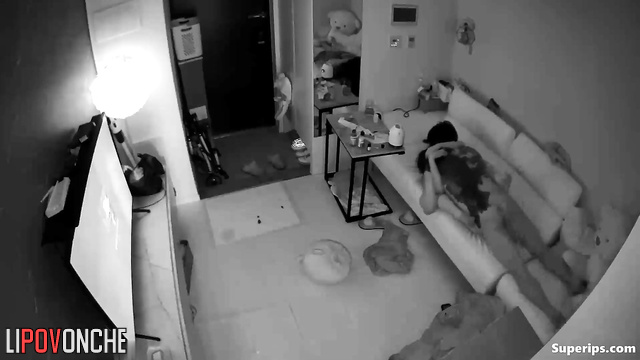 Asian couple cumed at the same time, hidden video
