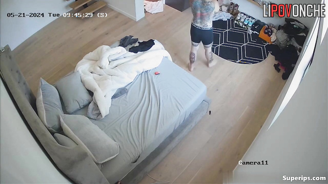 A pair finds privacy inside, unaware of the spying eyes