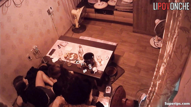 Blowjob in the living room (asian man enjoying it)