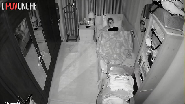 She masturbated to porn while her husband was in the kitchen