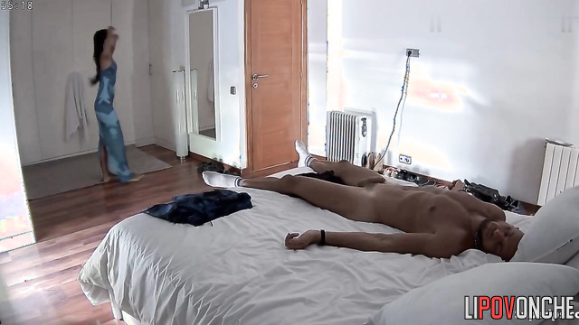 He cumed on his girl's beautiful body and fell asleep