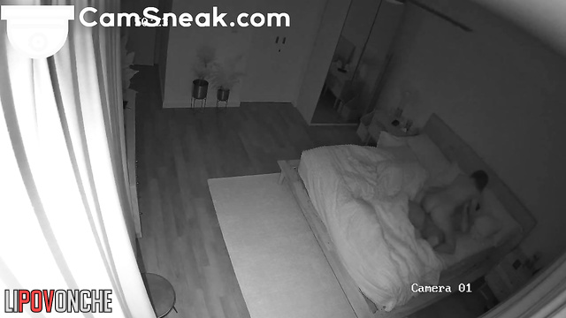 They couldn't even imagine that her ex was watching them in their apartment
