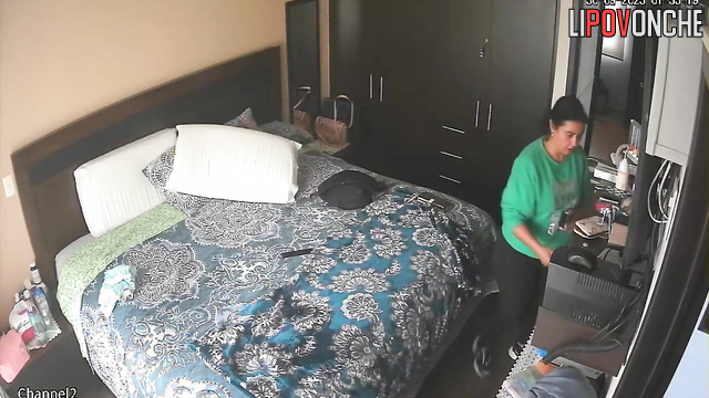 All her lovers left and now she is having fun on her own