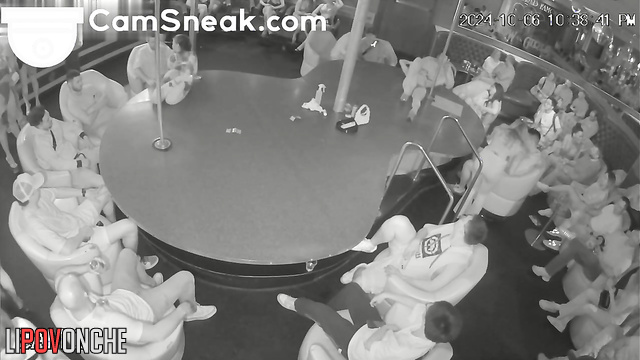 Rich guys watching hot dances (passionate striptease)