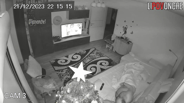 Naked man watching porn and wants to fuck his partner