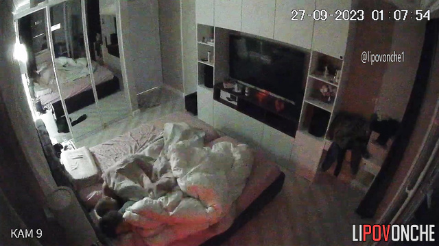 Doggystyle sex on the bed - watch their true love