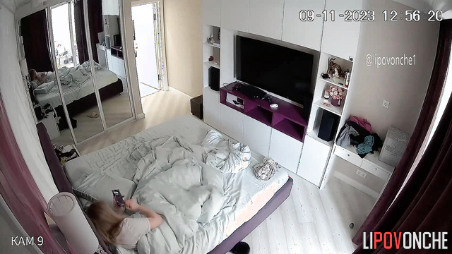 Naughty blonde fucking hard doggystyle after dinner