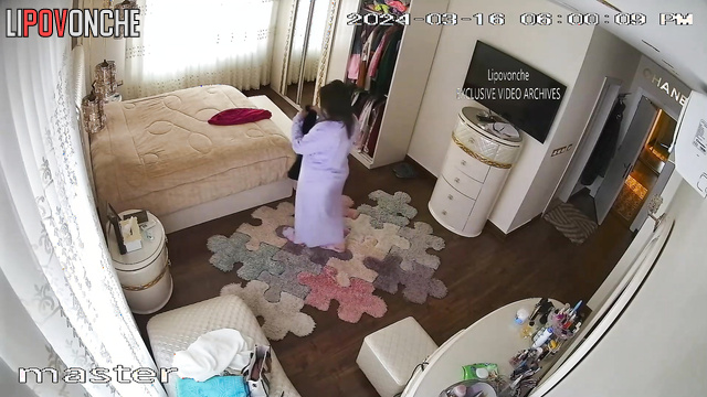 Busty bitch is getting ready for work (her profession is prostitution)