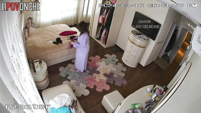 Busty bitch is getting ready for work (her profession is prostitution)