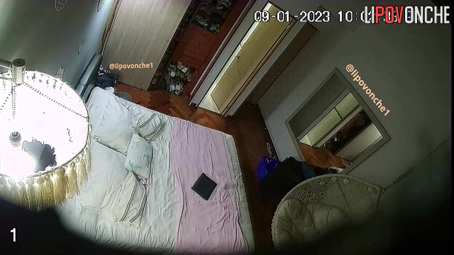 Cute brunette enjoying her pussy alone in the bedroom