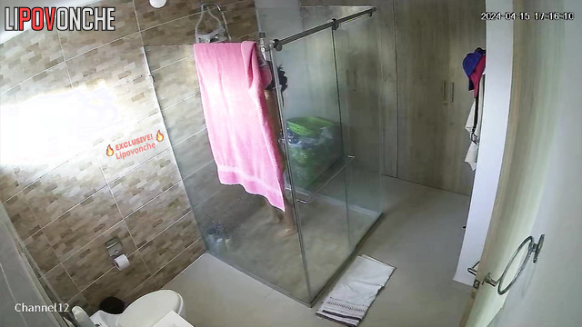 Her ex-lover placed a hidden cum in her bathroom