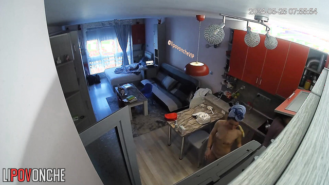 Neighbor installed a camera in their big living room