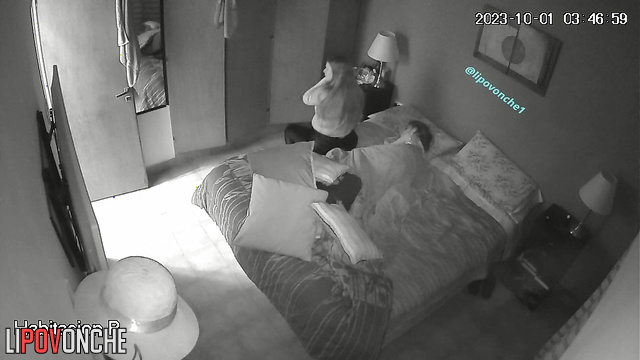 Big beauty blonde undressing in the room her relative