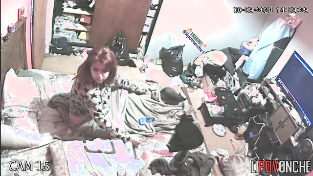 Chubby babe is going to visit sex shop (bedroom video)