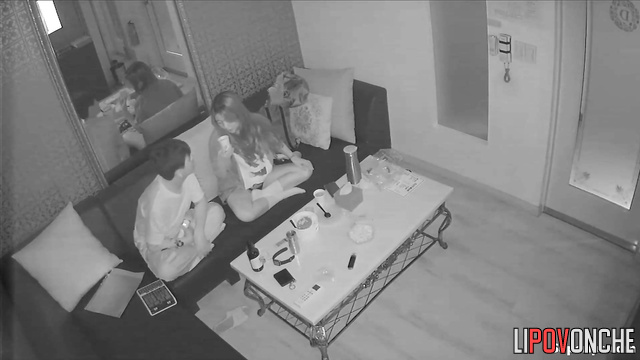 Asian couple teasing each other (but they want to fuck)