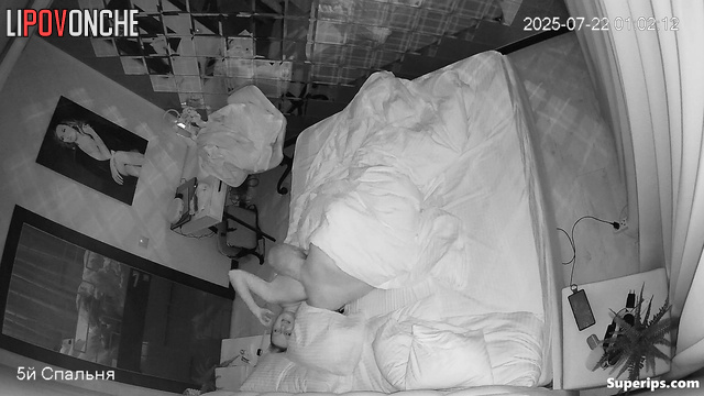 A bald husband passionately licks his wife's soft, seductive butt