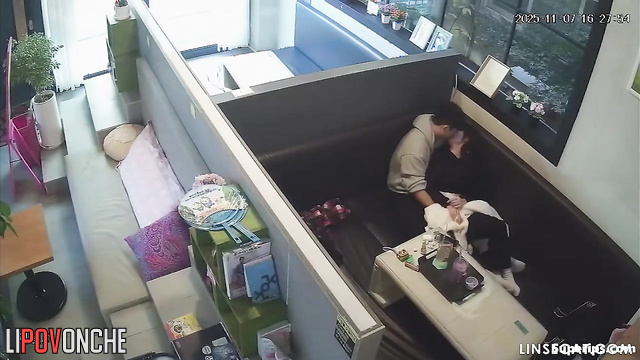 When colleagues are gone they are having sex right at the office