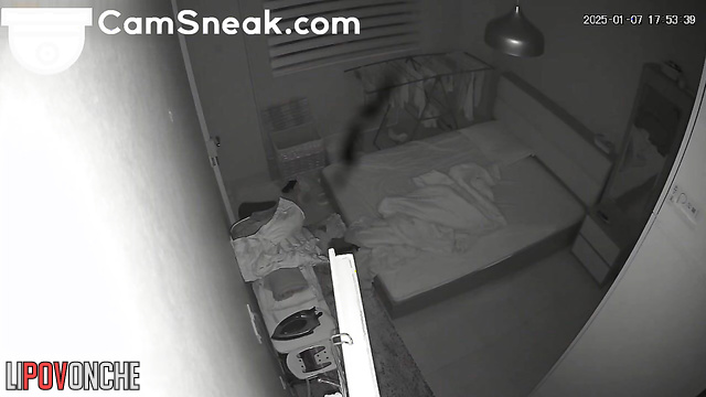 The excited wife grabs her husband's cock while his fingers play in her vagina