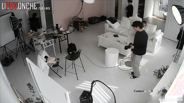 A chic eight-hour photo shoot of a seductive Asian girl in sexy lingerie