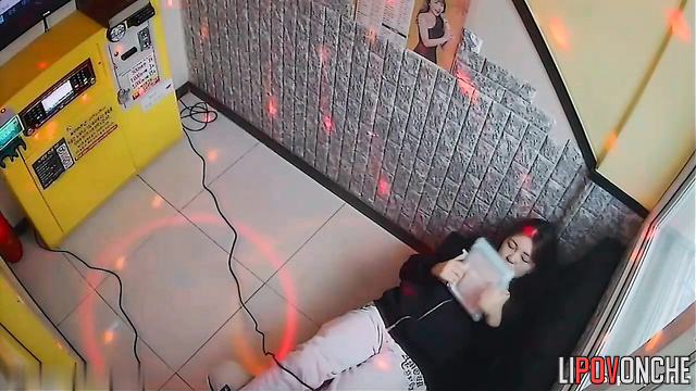 Look at moments of Asian couples forgetting about rules in karaoke cafe
