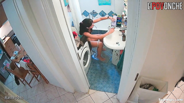 Perfect slim body of young brunette is totally yours - enjoy fully