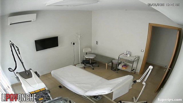 Before the procedure, an elderly male cosmetologist had fucked a young client