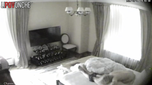 A horny, naked blonde milf gives an older man an amazing blowjob