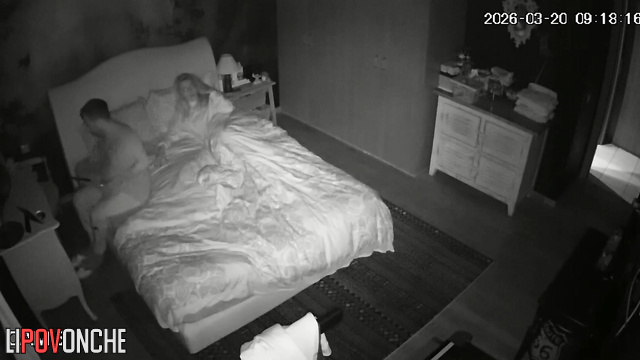No sooner had husband gotten into bed than his wife took his dick in her mouth