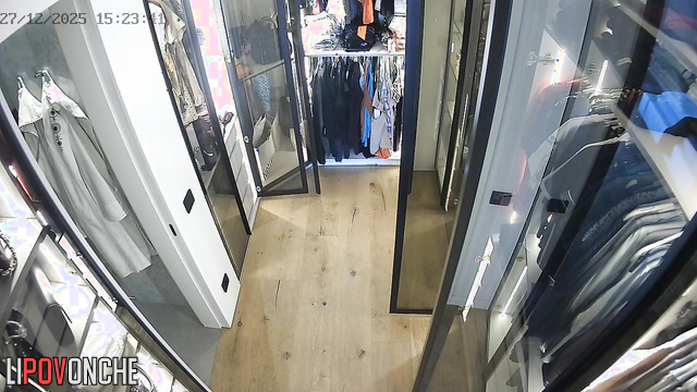 Video from private dressing room - girl changes her clothes online for you