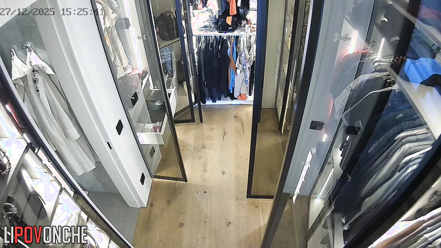 Video from private dressing room - girl changes her clothes online for you
