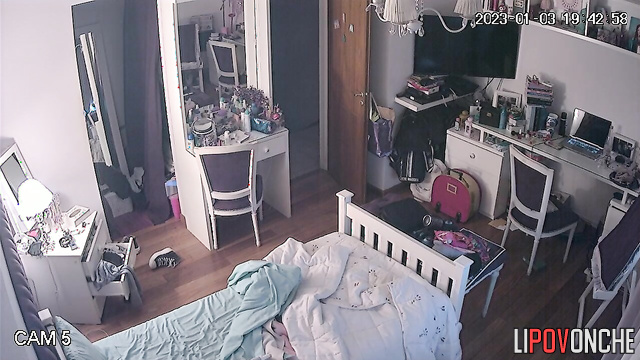 Sexy and horny girl plays with her clit and imagines wild sex scenes