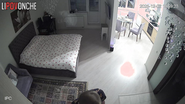 This is their first sleepover together, spy camera