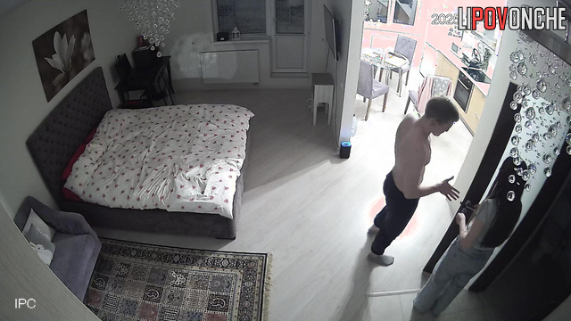 This is their first sleepover together, spy camera