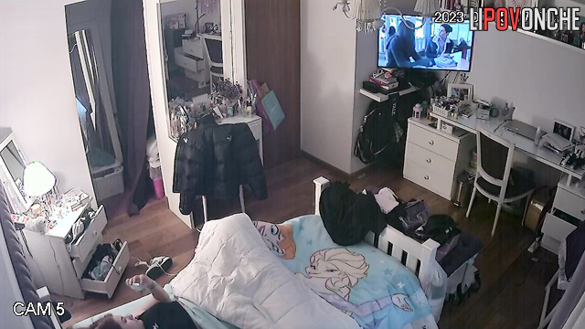 She is very lazy and constantly lies around, look